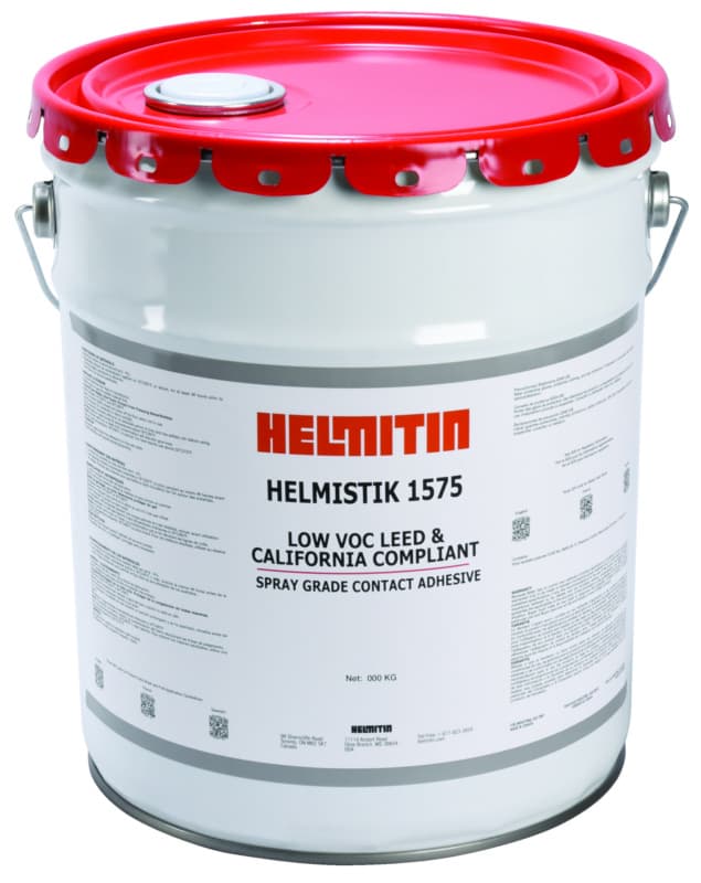 Helmitin Helmistik 1575 Contact Adhesive, Flammable, Clear, 5 Gallon