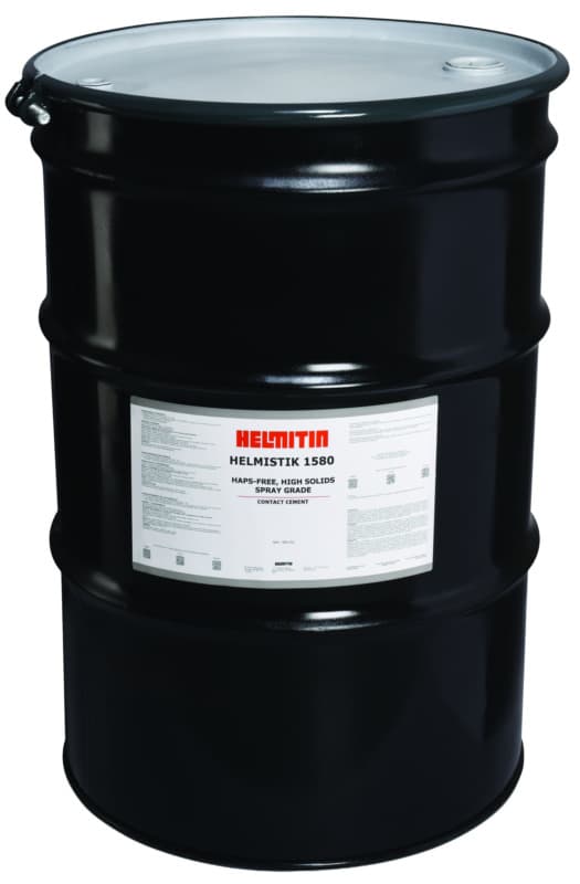Helmitin Helmistik 1580 Contact Adhesive, Flammable, Clear, 53 Gallon