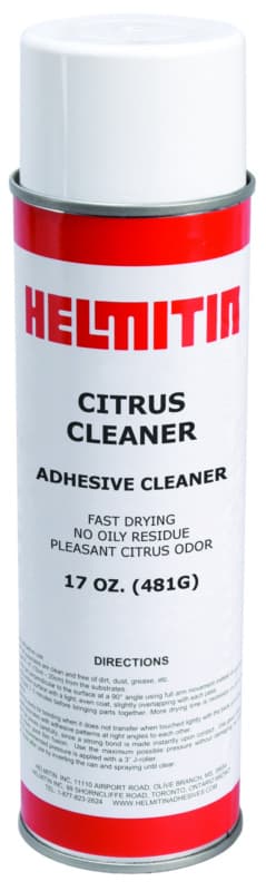 Helmitin Citrus-Extract Based Adhesive Cleaner, Clear, 14oz Aerosol