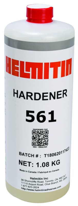 Helmitin  561 Hardener Laminate Glue, White, 11 oz