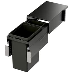 Vauth-Sagel VS ENVI 13-1/2" 1-31 Quart Top-Mount Waste Pullout with Grey Bin and Soft-Close Slides, 90008899