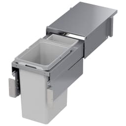 Vauth-Sagel VS ENVI 12" 1-31 Quart Top-Mount Waste Pullout with Platinum Bin and Soft-Close Slides, 90008742