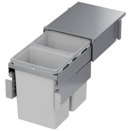 Vauth-Sagel VS ENVI 15" 2-31 Quart Top-Mount Waste Pullout with Platinum Bins and Soft-Close Slides, 90008743