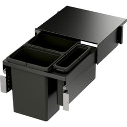 Vauth-Sagel VS ENVI 21" 3-35 Quart Top-Mount Waste Pullout with Grey Bins and Soft-Close Slides, 90008902