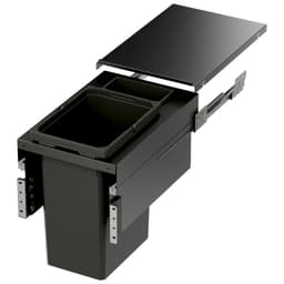 Vauth-Sagel VS ENVI 13-1/2" 1-31 Quart Top-Mount Waste Pullout with Platinum Bin and Soft-Close Slides, 90008895