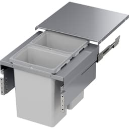 Vauth-Sagel VS ENVI 19-1/2" 2-31 Quart Top-Mount Waste Pullout with Platinum Bins and Soft-Close Slides, 90008740