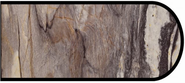 Formica Bullnose Profile High Pressure Laminate Ideal Edge Molding, Dolce Vita 3420, Etchings Finish