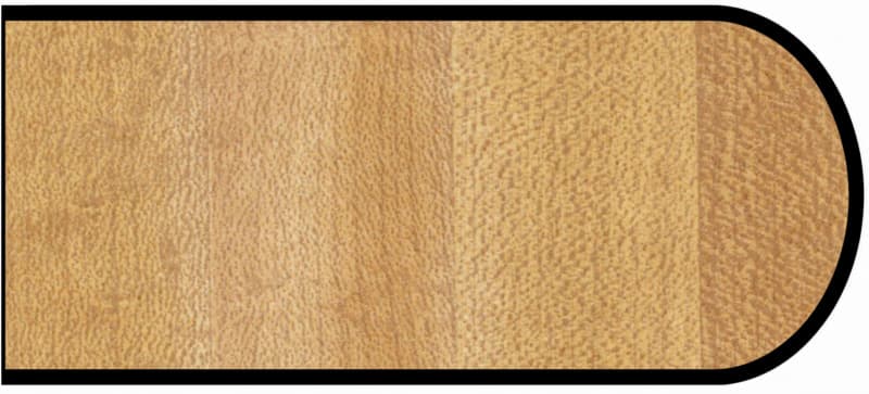Formica IdealEdge 204-58 Butcherblock Maple Matte Finish Bullnose Edge Molding, 1-1/4" H x 144" L