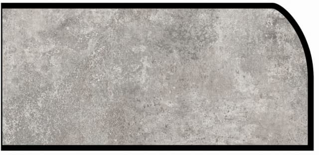 Formica Waterfall Profile High Pressure Laminate Ideal Edge Molding, Patine Concrete 3706, Matte Finish