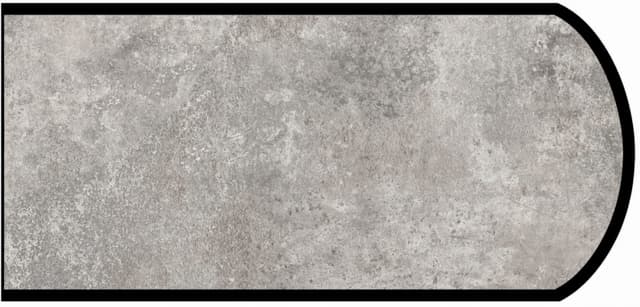 Formica Double Radius Profile High Pressure Laminate Ideal Edge Molding, Patine Concrete 3706, Matte Finish