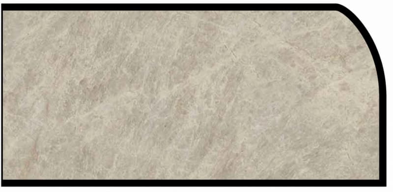 Formica IdealEdge 9922-ML Taj Mahal Monolith Finish Waterfall Edge Molding, 1-1/2" H x 144" L