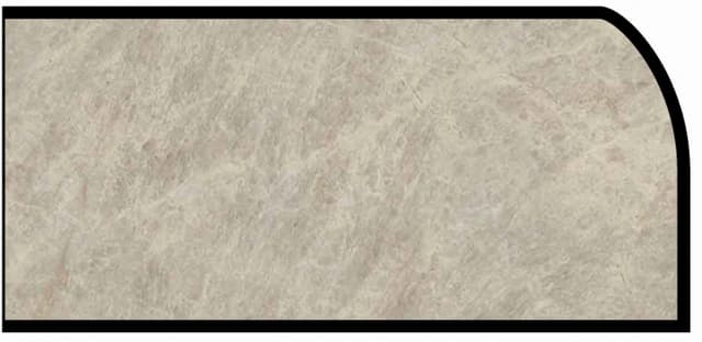 Formica Waterfall Profile High Pressure Laminate Ideal Edge Molding, Taj Mahal 9922, Monolith Finish