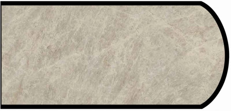 Formica IdealEdge 9922-ML Taj Mahal Monolith Finish Double Radius Edge Molding, 1-1/2" H x 144" L
