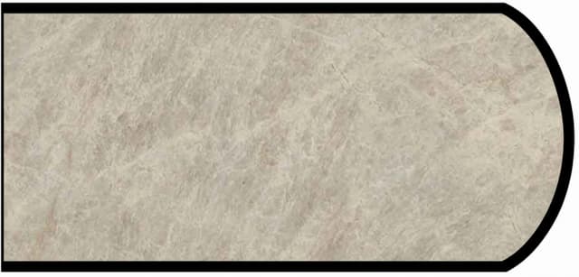Formica Double Radius Profile High Pressure Laminate Ideal Edge Molding, Taj Mahal 9922, Monolith Finish