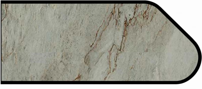 Formica IdealEdge 9534-34 Sea Pearl Scovato Finish Ogee Edge Molding, 1-1/2" H x 144" L
