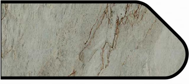 Formica Ogee Profile High Pressure Laminate Ideal Edge Molding, Sea Pearl 9534, Scovato Finish