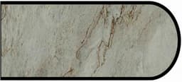 Formica IdealEdge 9534-34 Sea Pearl Scovato Finish Bullnose Edge Molding, 1-1/2" H x 144" L