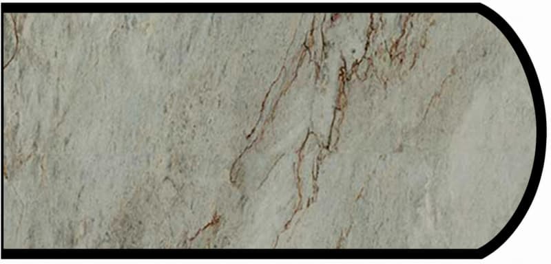 Formica IdealEdge 9534-34 Sea Pearl Scovato Finish Double Radius Edge Molding, 1-1/2" H x 144" L