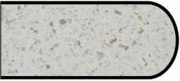 Formica IdealEdge 9529-58 Sea Salt Matte Finish Bullnose Edge Molding, 1-1/2" H x 144" L