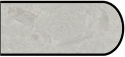 Formica IdealEdge 9525-34 White Shalestone Scovato Finish Bullnose Edge Molding, 1-1/2" H x 144" L
