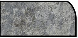 Formica IdealEdge 9305-43 Silver Flower Granite Scovato Finish Waterfall Edge Molding, 1-1/2" H x 144" L