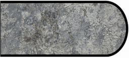 Formica IdealEdge 9305-43 Silver Flower Granite Artisan Finish Bullnose Edge Molding, 1-1/2" H x 144" L