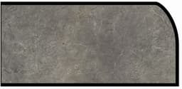 Formica IdealEdge 7407-58 Marmara Gray Matte Finish Waterfall Edge Molding, H x 144" L