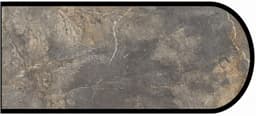 Formica IdealEdge 7405-34 Istanbul Marble Scovato Finish Bullnose Edge Molding, 1-1/2" H x 144" L