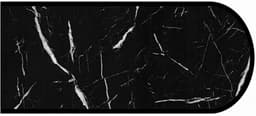 Formica IdealEdge 7403-58 Nero Marquina Matte Finish Bullnose Edge Molding, 1-1/2" H x 144" L