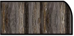Formica IdealEdge 6320-46 Black Fusion Etchings Finish Waterfall Edge Molding, H x 144" L