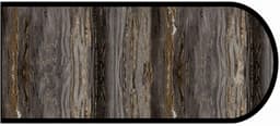 Formica IdealEdge 6320-46 Black Fusion Etchings Finish Bullnose Edge Molding, 1-1/2" H x 144" L