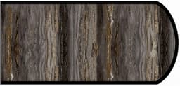 Formica IdealEdge 6320-46 Black Fusion Etchings Finish Double Radius Edge Molding, 1-1/2" H x 144" L