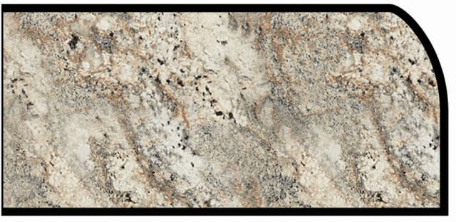 Formica Waterfall Profile High Pressure Laminate Ideal Edge Molding, Cafe Azul 6319, Artisan Finish