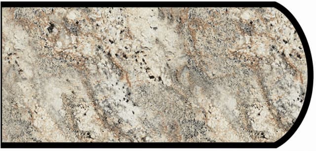 Formica Double Radius Profile High Pressure Laminate Ideal Edge Molding, Cafe Azul 6319, Artisan Finish