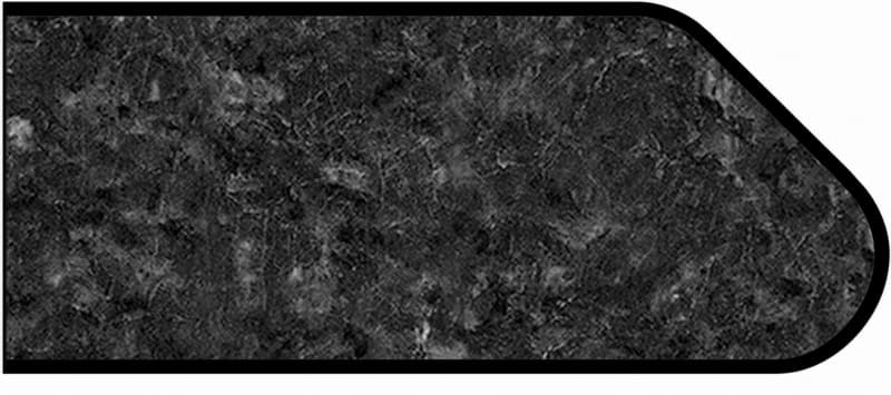 Formica IdealEdge 6280-46 Midnight Stone Etchings Finish Ogee Edge Molding, 1-1/2" H x 144" L