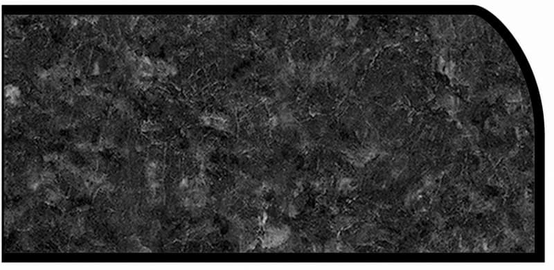 Formica IdealEdge 6280-46 Midnight Stone Etchings Finish Waterfall Edge Molding, 1-1/2" H x 144" L