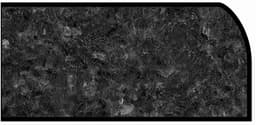 Formica IdealEdge 6280-46 Midnight Stone Etchings Finish Waterfall Edge Molding, 1-1/2" H x 144" L