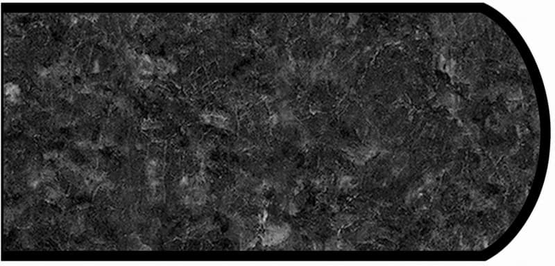 Formica IdealEdge 6280-46 Midnight Stone Etchings Finish Double Radius Edge Molding, 1-1/2" H x 144" L