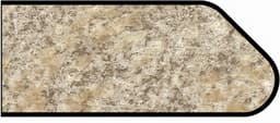 Formica IdealEdge 6223-58 Venetian Gold Granite Matte Finish Ogee Edge Molding, 1-1/4" H x 144" L