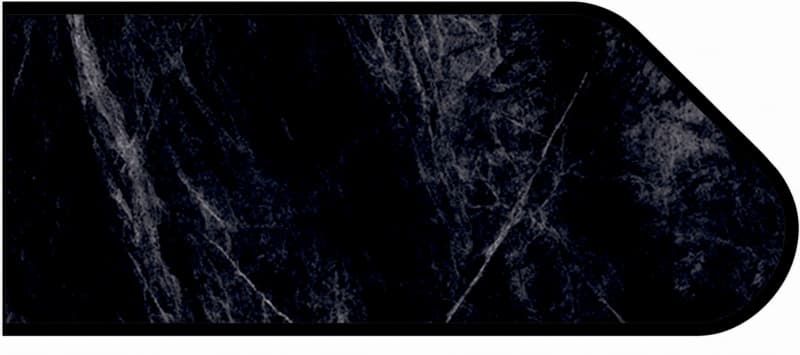 Formica IdealEdge 3476-46 Jet Sequoia Etchings Finish Ogee Edge Molding, 1-1/2" H x 144" L