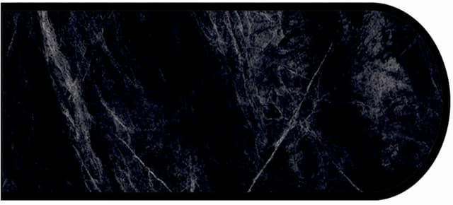 Formica Bullnose Profile High Pressure Laminate Ideal Edge Molding, Jet Sequoia 3476, Etchings Finish