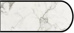Formica IdealEdge 3460-46 Calcutta Marble Etchings Finish Bullnose Edge Molding, 1-1/4" H x 144" L