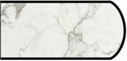 Formica IdealEdge 3460-11 Calcutta Marble Satin Touch Finish Double Radius Edge Molding, 1-1/2" H x 144" L