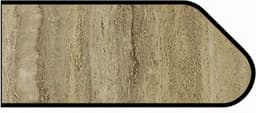 Formica IdealEdge 3423-46 Travertine Gold Etchings Finish Ogee Edge Molding, 1-1/4" H x 144" L