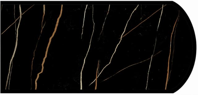 Formica Double Radius Profile High Pressure Laminate Ideal Edge Molding, Sahara Noir 9921, Artisan Finish