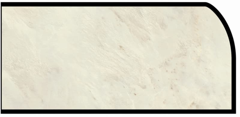 Formica IdealEdge 9915-11 Prosecco Quartzite Satin Touch Finish Waterfall Edge Molding, 1-1/2" H x 144" L