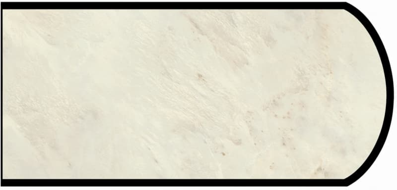Formica IdealEdge 9915-11 Prosecco Quartzite Satin Touch Finish Double Radius Edge Molding, 1-1/2" H x 144" L