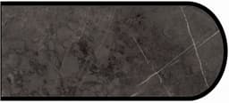 Formica IdealEdge 9483-11 Ferro Grafite Satin Touch Finish Bullnose Edge Molding, 1-1/2" H x 144" L