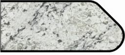 Formica IdealEdge 9476-43 White Ice Granite Artisan Finish Ogee Edge Molding, 1-1/2" H x 144" L