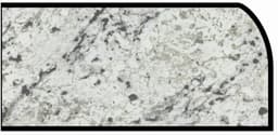 Formica IdealEdge 9476-46 White Ice Granite Etchings Finish Waterfall Edge Molding, 1-1/2" H x 144" L